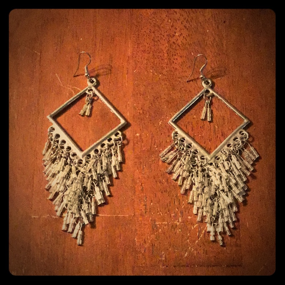 Metal Beaded Earrings